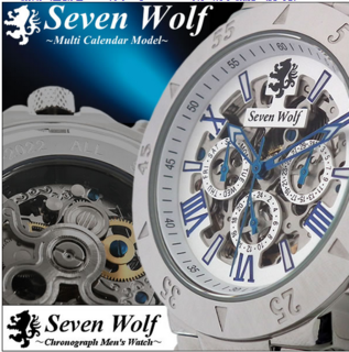 Seven Wolf GUARANTEE 巻き上げ 腕時計